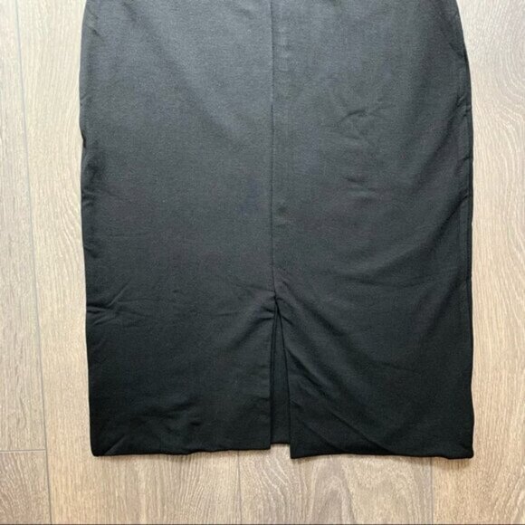 Revolve LNA Harley Skirt Pencil Mini Slit Black High Waist Bodycon Jersey XS - Picture 8 of 16
